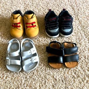 Boys size 2 shoes and sandals - like new